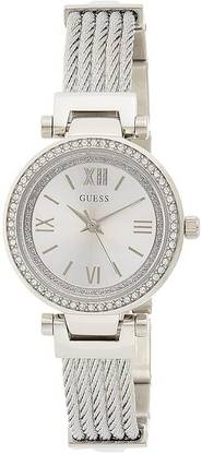 LIGHTWINGS Screen Guard for GUESS Womens Mini SOHO 27mm Steel Silver-Tone Dial Analog Watch W1009L1