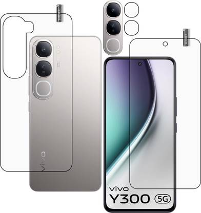 BOMGUARD Front and Back Screen Guard for VIVO Y300 5G With Camera Lens Protector