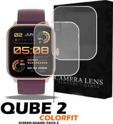 GLAMEECH Screen Guard for NOISE COLORFIT QUBE 2 smartwatch