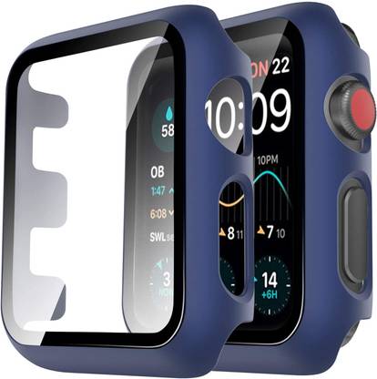 AEHUB Screen Guard for Apple Watch Series 2 38mm Case Cover (Navy Blue)