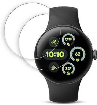 SOMTONE Edge To Edge Screen Guard for Google Pixel 3 45mm Smartwatch Screen Protector | Anti-Scratch | Edge to Edge Full Coverage | 9H Hardness | Screen Guard for Smartwatch