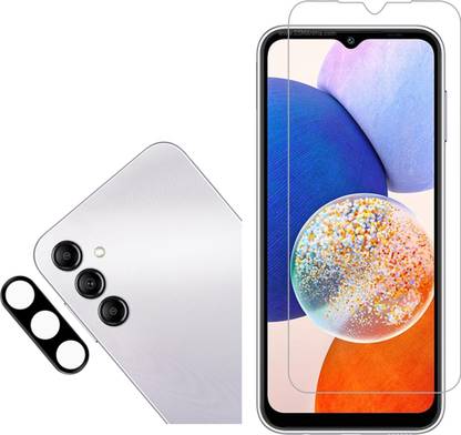 Vatsin Screen Guard for Samsung Galaxy A14, Samsung Galaxy A14 with Rear Camera Lens Guard