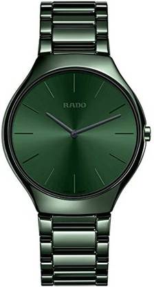 LIGHTWINGS Screen Guard for Rado Green Dial Ceramic Strap Luxury Watch