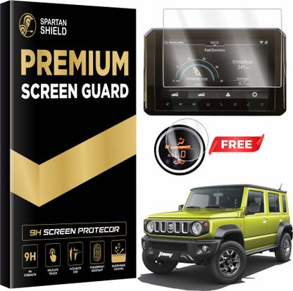 spartan shield Screen Guard for MARUTI SUZUKI JIMNY 2023 ALPHA 9 INCH | GPS Infotainment Display Screen Guard | Car Music System Accessories 2025 [Not Tempered Glass] (Alpha 9 Inch)