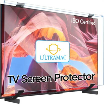 ULTRAMAC Screen Guard for 32 inch Tv Screen protector with 9H Hardness | Scratch resistance | Waterproof | Crystal Clear Tempered Glass