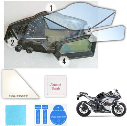 D'FENDER Screen Guard for Kawasaki Ninja 300 Motorcycle Speedometer Console Display Screen, Scrath Protector Guard