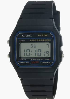 SOLOLINK Screen Guard for Casio Youth Series Digital Black Dial Unisex Watch - F-91W-1Q(D002)