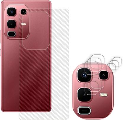 SOMTONE Screen Guard for Infinix Note 50s 5G Camera Lens Glass Protector | Anti-Scratch | Edge to Edge Full Coverage | 9H Hardness (BACK CARBON FIBER SKIN + CAMERA LENS PROTECTOR)