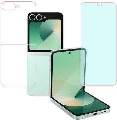 KARTRAY Screen Guard for Samsung Galaxy Z Flip 6, Front Matte, Back Clear