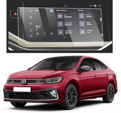 KACA Screen Guard for (company fitted) Navigation Infotainment System of Volkswagen Virtus GT Edge Limited Edition MT (10.5 inch) GPS System Clear Glossy :1
