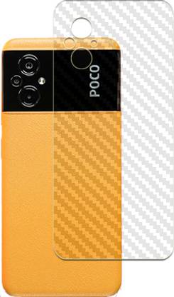 MUTAALI Back Screen Guard for POCO M5 Back Carbon Fiber Skin