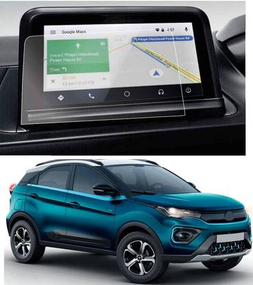 Wishguard Screen Guard for Infotainment System of Tata Nexon XZ Plus Dark Edition (7 inch) (2021 - Running) Perfectly Cut, Car Display protector with 9H Hardness [Not Tempered Glass]