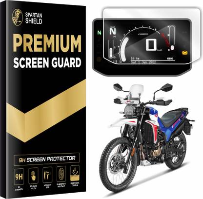 spartan shield Screen Guard for HERO XPULSE 210 - Top Model | TFT Digital Display Speedometer Protector || Water Resistant || Xpulse210 Bike 9H Instrument Cluster Accessory 2025 [Not Tempered Glass]