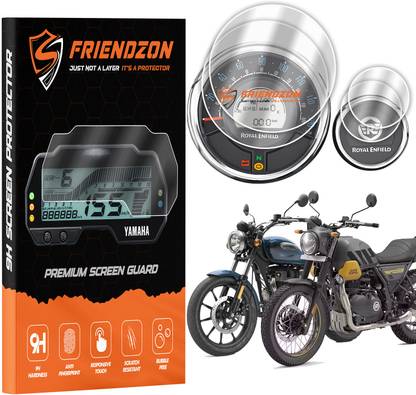 FriendZon Screen Guard for Royal Enfield Meteor 350 / Scram 411 / Hunter 350 || Instrument Cluster Protector || Anti Scratch || HD Clarity || Anti Fingerprint [Not Tempered Glass]