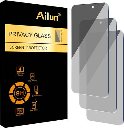 FlexArmor Screen Guard for FlexArmor Privacy Screen Protector for iPhone 15 Plus/iPhone 15 Pro Max [6.7 Inch] Display 3 Pack Anti Spy Private Tempered Glass [Black] [1 Pack]