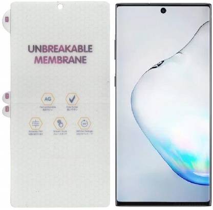 ELEF Screen Guard for Samsung Galaxy Note 10 Lite Matte Finish Unbreakable Membrane Front Screen Guard