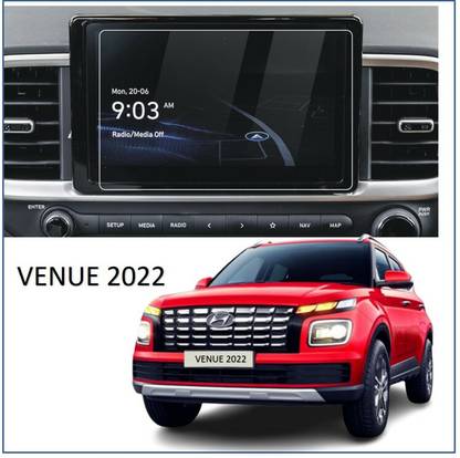 ANDEAL Screen Guard for HYUNDAI VENUE FACELIFT 2022 -8 INCH (PACK OF 1 - GLOSSY FINISH)