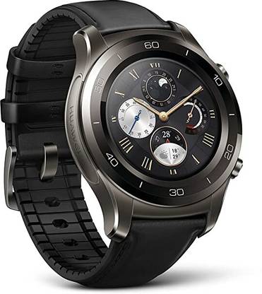 LIGHTWINGS Screen Guard for Huawei Watch 2 Classic Smartwatch - Ceramic Bezel- Black Leather Strap(US Warranty)