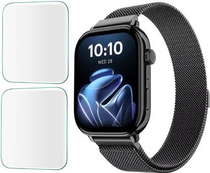 CUBES Screen Guard for Noise ColorFit Pulse 4 Max 1.96" AMOLED Display Smartwatch, Crack Proof | Touch Sensitive | Unbreakable | High Grade Ultra Thin TPU Film [ NOT A TEMPERED GLASS ]