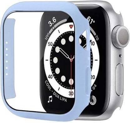 KAZUKI Screen Guard for Apple iWatch Series 8 & 7 Hard PC Case [45mm] Denim Blue
