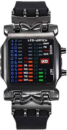 Preyansh Screen Guard for MINILUJIA Men's Digital Watch Binary Time LED Display Waterproof