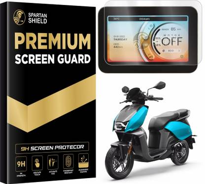spartan shield Screen Guard for Hero Vida V2 Pro , Plus , Lite Electric Scooter , 7 INCH Digital Instrument Console Screen Protector | TFT Display Accessories for Vida V1 V2 EV Bike [Not Tempered Glass]