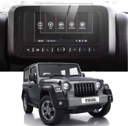 Grip Guard Impossible Screen Guard for [Navigation System] Mahindra THAR MODEL Anti Glare