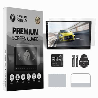 spartan shield Screen Guard for 9 INCH Android Car Stereo System || Car Infotainment Display Protector || Music System Protector || Aftermarket Touch Screen Audio Player Accessory [Not Tempered Glass]