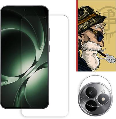 ARBAN Screen Guard for Xiaomi Redmi K80 Ultra 5G Tempered Glass Screen Protector | Anti-Scratch | Edge to Edge Full Coverage | 9H Hardness ( 1 FRONT SCREEN GUARD + 1 CAMERA LENS PROTECTOR + 1 FREE BACK EMBOSSED SKIN001 )