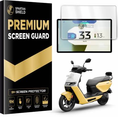 spartan shield Screen Guard for ATHER RIZTA S & Z EV Scooter 2024 || 7 Inch TFT Display Protector || Anti Scratch || Water Resistant || Instrument Cluster Accessory [Not Tempered Glass]