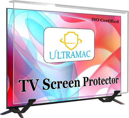 ULTRAMAC Screen Guard for 24 inch Tv Screen protector with 9H Hardness | Scratch resistance | Waterproof | Crystal Clear Tempered Glass