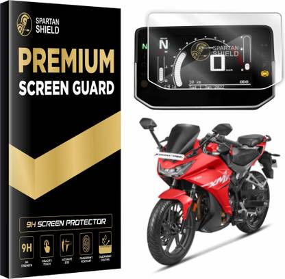 spartan shield Screen Guard for HERO KARIZMA XMR 210 Bike LCD Instrument Cluster | Fingerprint & Scratch Resistant | Digital SpeedoMeter Accessory | 9H Display Protector For New Karisma [Not Tempered Glass]