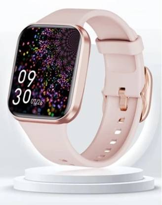 Varsha Screen Guard for Women Men Pink Silicone Strap Tft1.69 Smart Watch - Copy (15)