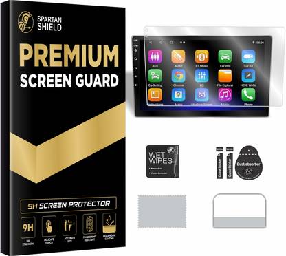 spartan shield Screen Guard for 9 INCH Android Car Stereo System || Car Infotainment Display Protector || Music System Protector || Aftermarket Touch Screen Audio Player Accessory [Not Tempered Glass]