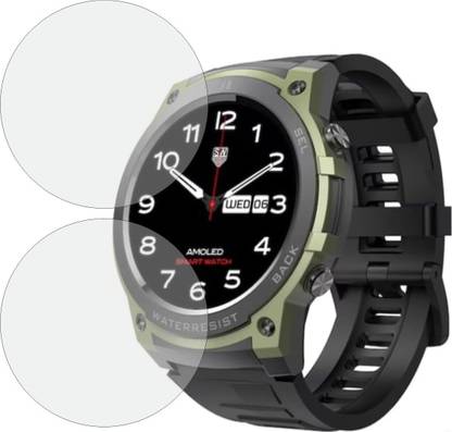CUBES Screen Guard for Fire-Boltt Crusader 1.43 Inch Smart Watch, | Soft and Flexible | Touch Sensitive | Unbreakable | Ultra Thin High Grade TPU Film ( Not a Tempered Glass )
