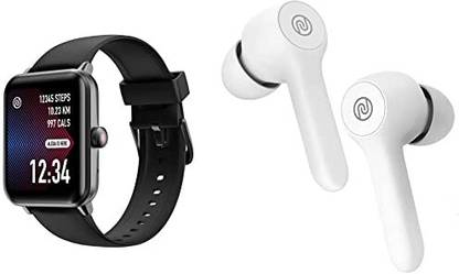 goldentomb Screen Guard for Noise ColorFit Pro 3 Assist Smart Watch with Alexa Built-in & Buds VS201 V2 Bluetooth Truly Wireless in Ear Earbudsnow White)