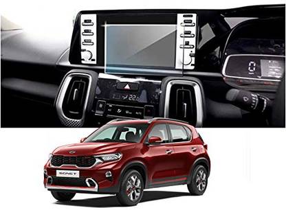 KACA Screen Guard for Company Fitted Infotainment System of Kia Sonet 1.2 HTK+ (8 inch) 2020-2021 (2021 - Running) Perfectly Cut, Car Display protector with 9H Hardness [Not Tempered Glass]