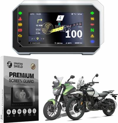 spartan shield Screen Guard for 5 INCH Motorcycle Carplay Android Auto Infotainment || Bike GPS Navigation TFT Display Protector || Instrument Consol
