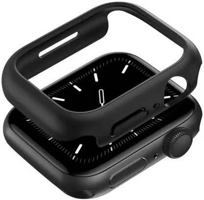 STROMBUCKS Screen Guard for Apple Watch Case 45mm Series 7, Shockproof Ultra-Thin Hard PC Bumper Case All-Around Edge Protective Cover Frame(with screen guard) Protector]