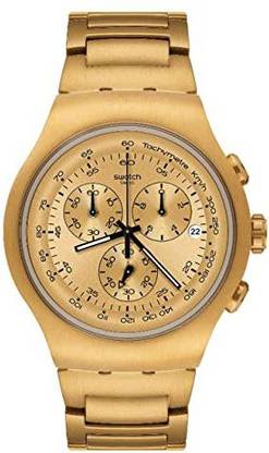 LIGHTWINGS Screen Guard for Swatch Chronograph Gold Dial Men s Watch - YOG402G
