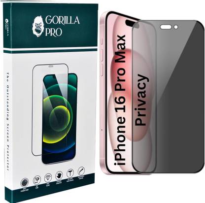 GORILLA PRO Tempered Glass Guard for Apple iPhone 16 Pro Max ( Privacy )
