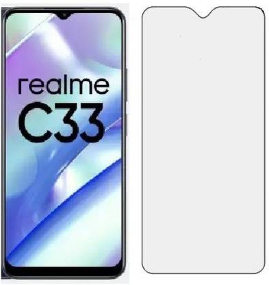 ECMERED Tempered Glass Guard for Realme C33, realme C33 Matte
