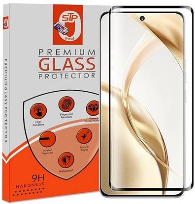 Maxboost Tempered Glass Guard for Realme P1 Pro 5G, Realme P2 Pro 5G Advanced Black Border Screen Protector Guard