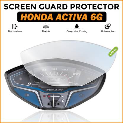 MIKANIX Tempered Glass Guard for Activa 6G Scooty Speedo Meter Display Screen Guard Tempered Anti Scratch Protector