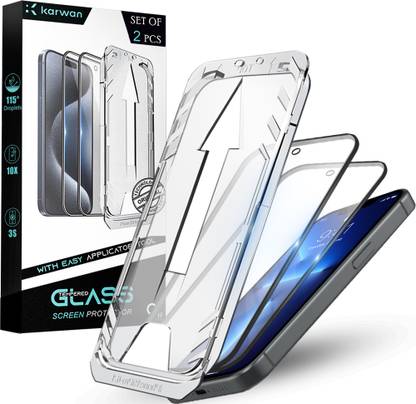 KARWAN Tempered Glass Guard for Apple iPhone 13,Apple iPhone 13 Pro,Apple iPhone 14