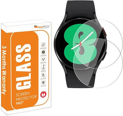 OpenTech Tempered Glass Guard for Samsung Galaxy Watch 4/5/6 (44mm, 1.4") | Edge-to-Edge Screen Protector| Easy Installation Kit | 3-Month Warranty