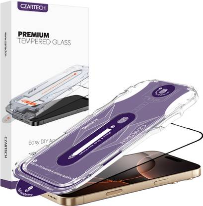 CZARTECH Tempered Glass Guard for Apple IPhone 16 Pro Matte Glass