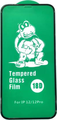 Scutto Tempered Glass Guard for iPhone 12 iPhone 12 Pro | 18D Screen Prtector | Full Display Coverage Glass