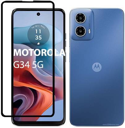 ASMANTIC Tempered Glass Guard for Motorola G34 5G, Moto G34