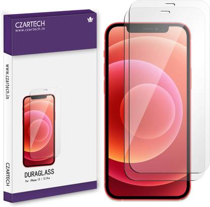 CZARTECH Tempered Glass Guard for Apple iPhone 12, Apple iPhone 12 pro